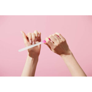 Staklena turpija za nokte, 2 komada